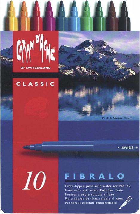 Productafbeelding Caran d'Ache Fibralo Metallschachtel (10x)