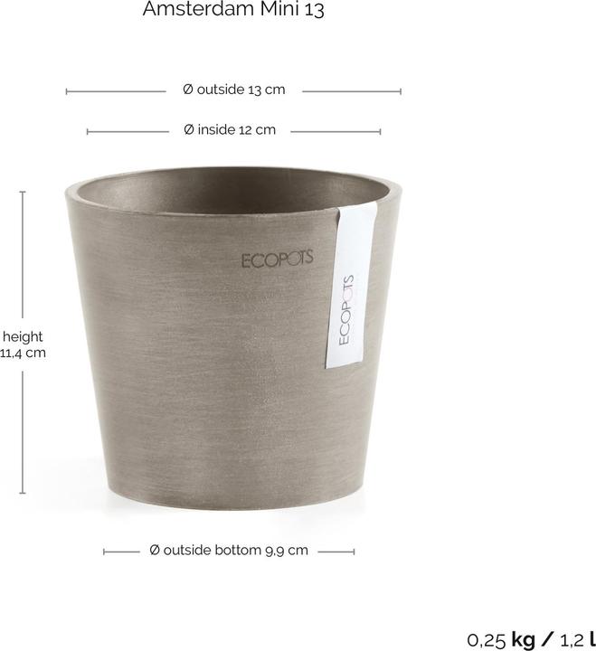Immagine prodotto Ecopots Amsterdam Mini (13 cm)