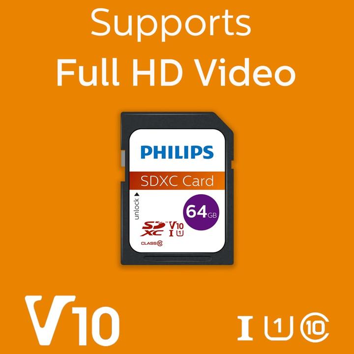 Actual product image Philips Hannes (64 GB, SDXC, U1, UHS-I)