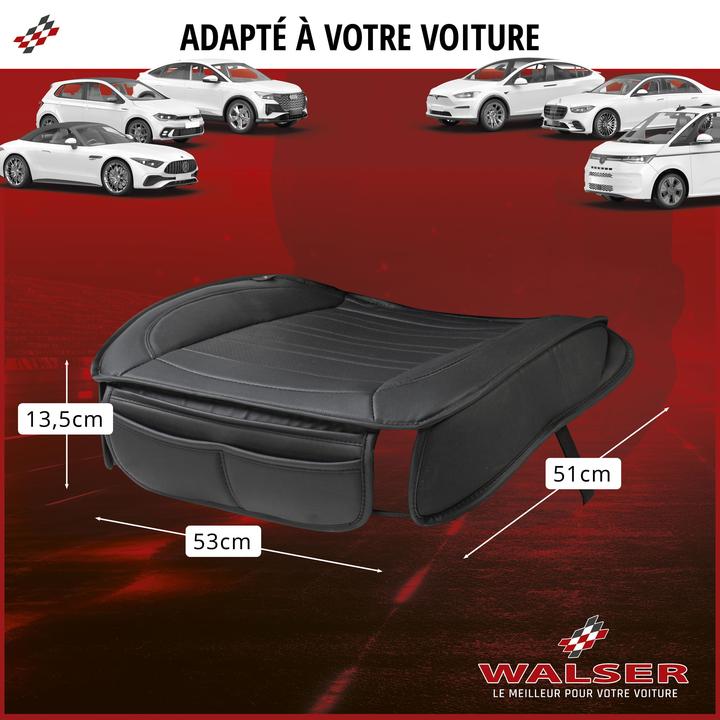 Produktbild Walser PKW Sitzauflage Fernando, Auto Sitzaufleger Vordersitz, Sitzschoner schwarz