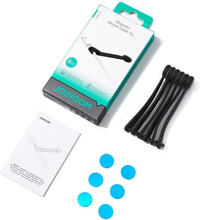 Produktbild Joyroom magnetic silicone cable tie JR-ZS422 (Kunststoffkabelbinder, 6 Stk.)