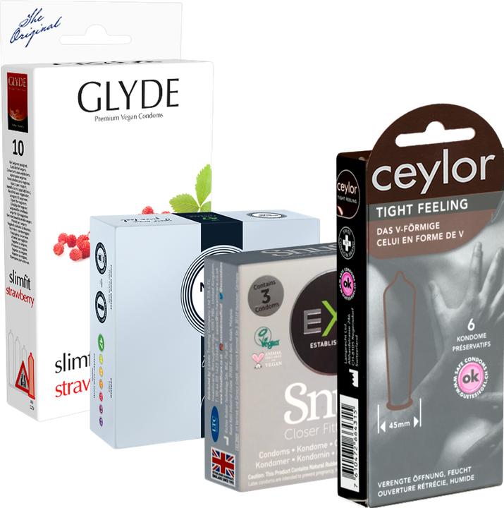 Actual product image Kondomotheke A4 Special Tight Pack - 4x tighter condoms (18 pcs.)