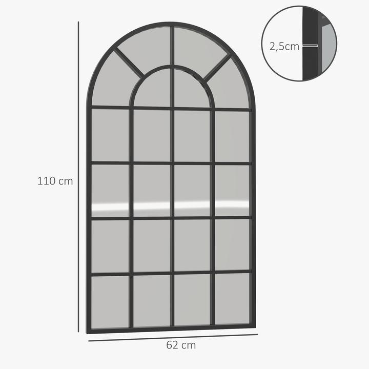 Immagine prodotto Homcom Specchio da parete (62 x 2.50 cm)