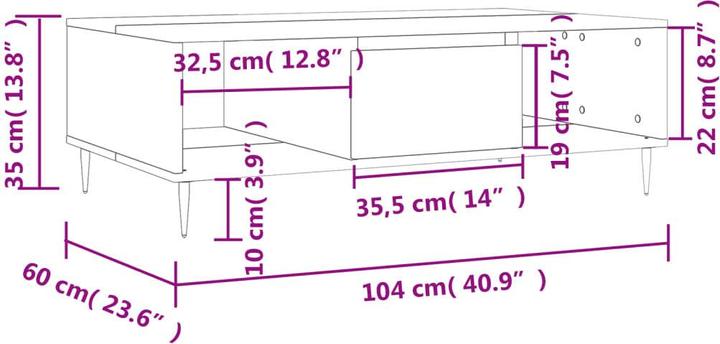 Image du produit vidaXL Couchtisch