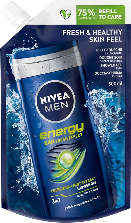 NIVEA MEN DUPLIKAT Pflegedusche Energy Refill (500 ml)