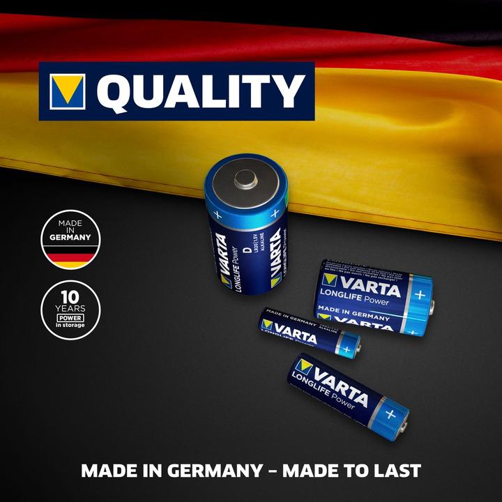 Produktbild Varta Longlife Power (2 Stk., C, 7800 mAh)