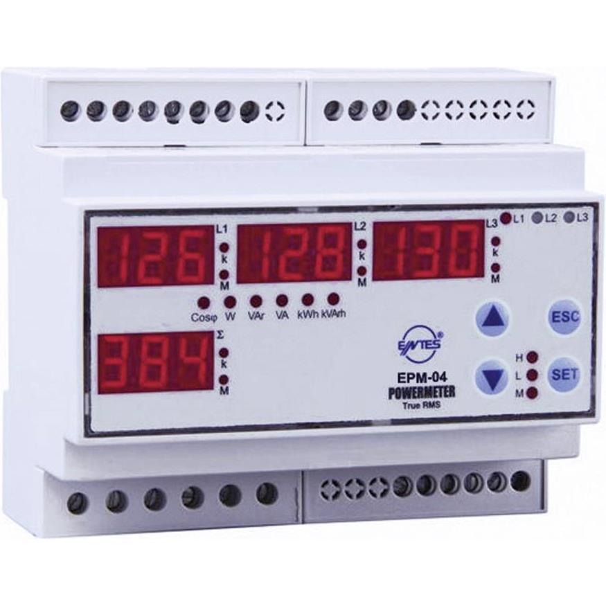 Entes, Multimeter, EPM-04-DIN Programmierbares 3- (CAT III 300V)