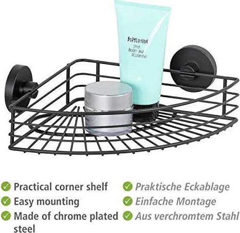 Wenko Vacuum-Loc Hoekplank Bari (31.50 x 22 x 8.50 cm)