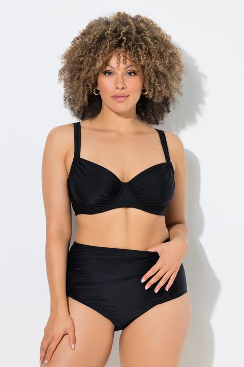 Actual product image Ulla Popken Ruched Underwire Bikini Top (52)