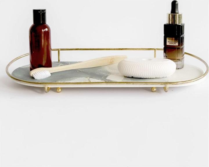Immagine prodotto Stonea Makea Vassoio per il trucco in oro Nettuno