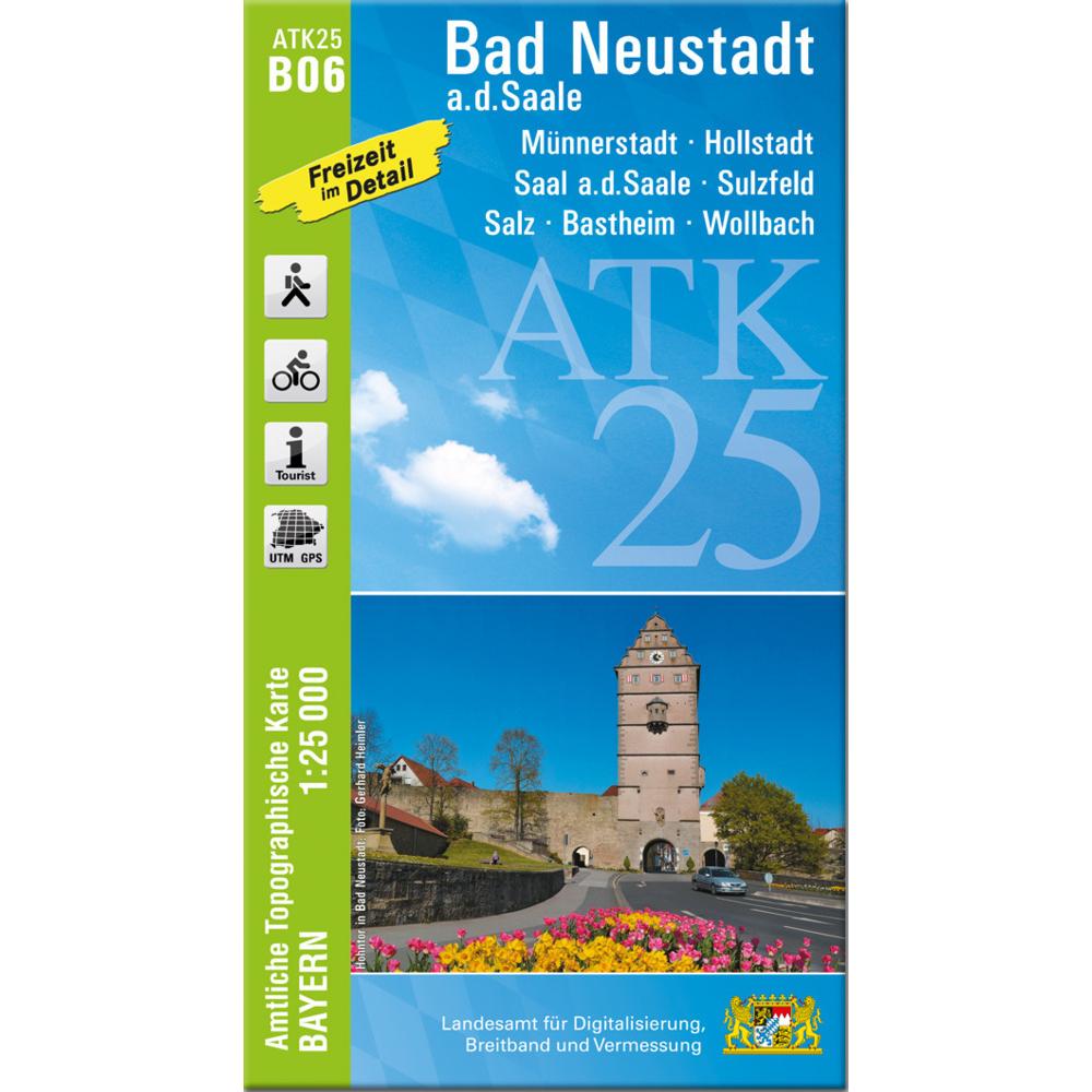ATK25-B06 Bad Neustadt a.d.Saale (Amtli, Landkarte