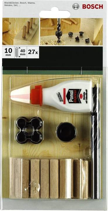 Produktbild Bosch Zubehör 32tlg. Dübel-Set D= 8 mm L= 40 mm (32 Stk.)