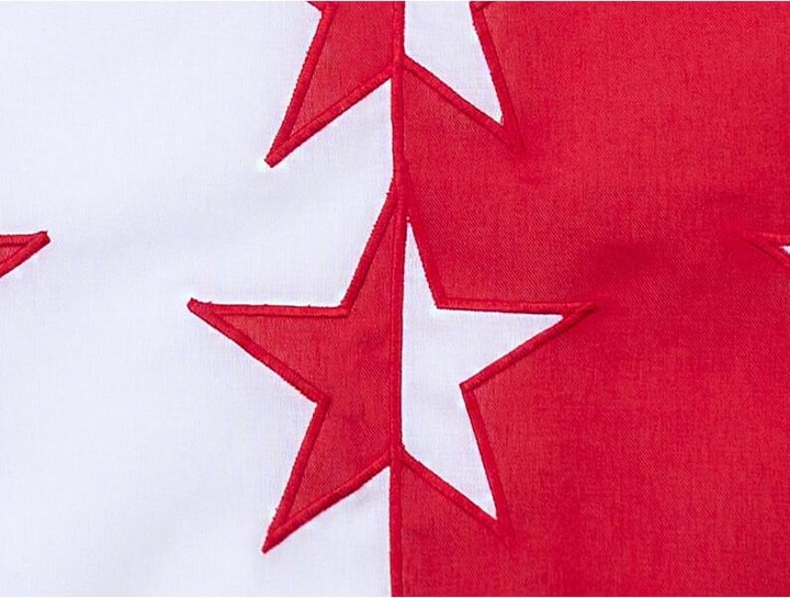 Actual product image Keller Fahnen Kantonsfahne klassisch Wallis Eingenäht 200x200 cm