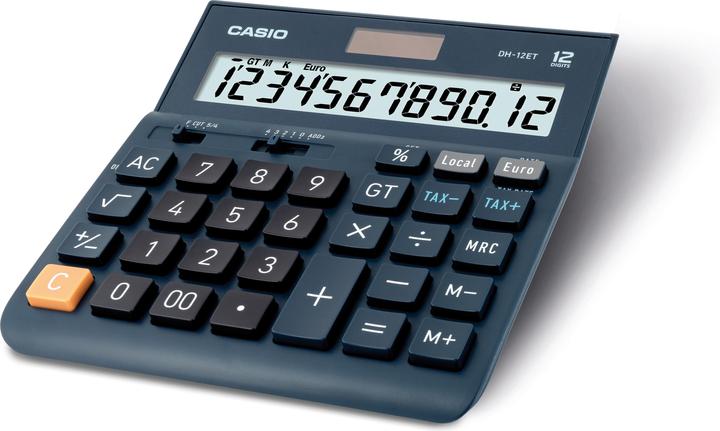 Actual product image Casio Calculator CS-DH-12ET (Batteries)
