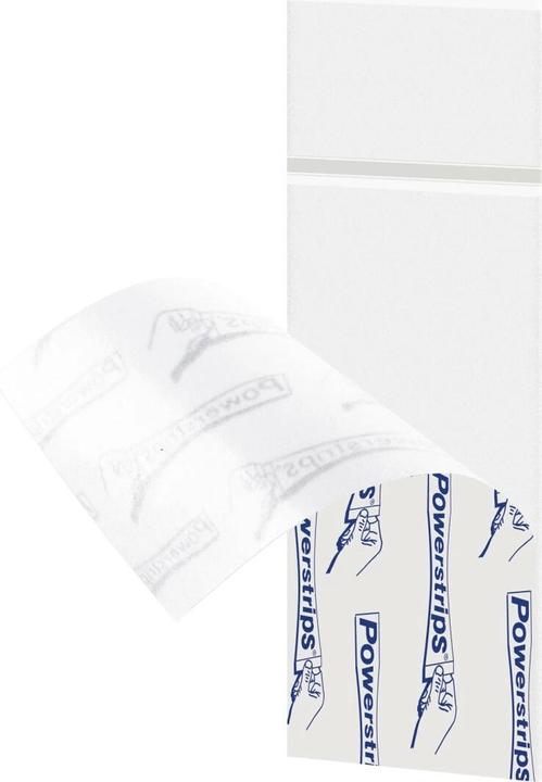 Produktbild tesa Powerstrips für Glas, transparente Klebestreifen