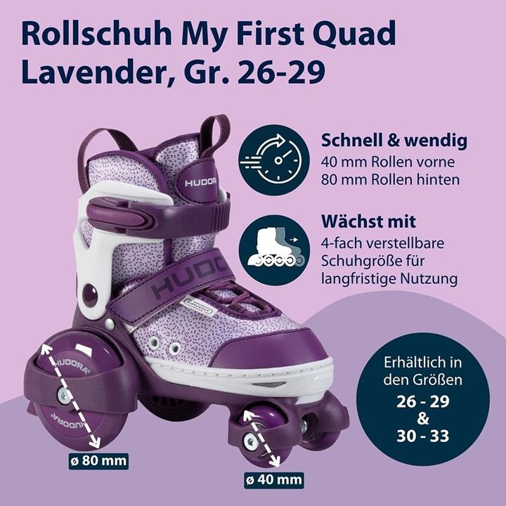 Produktbild Hudora HDO Rollerskates My First Quad 26-29 vt 22061 (29)