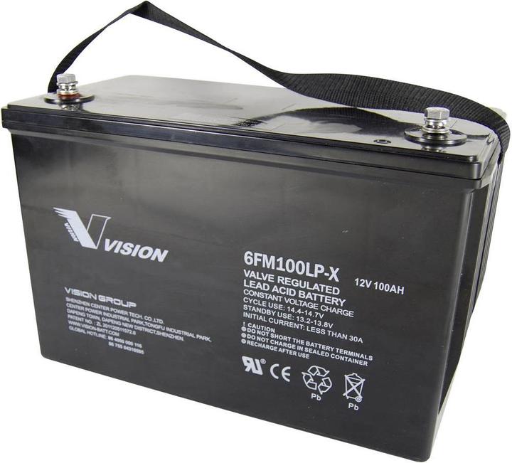 Vision Solarakku 12 V 100 Ah Akkus FM (12 V, 100 Ah)