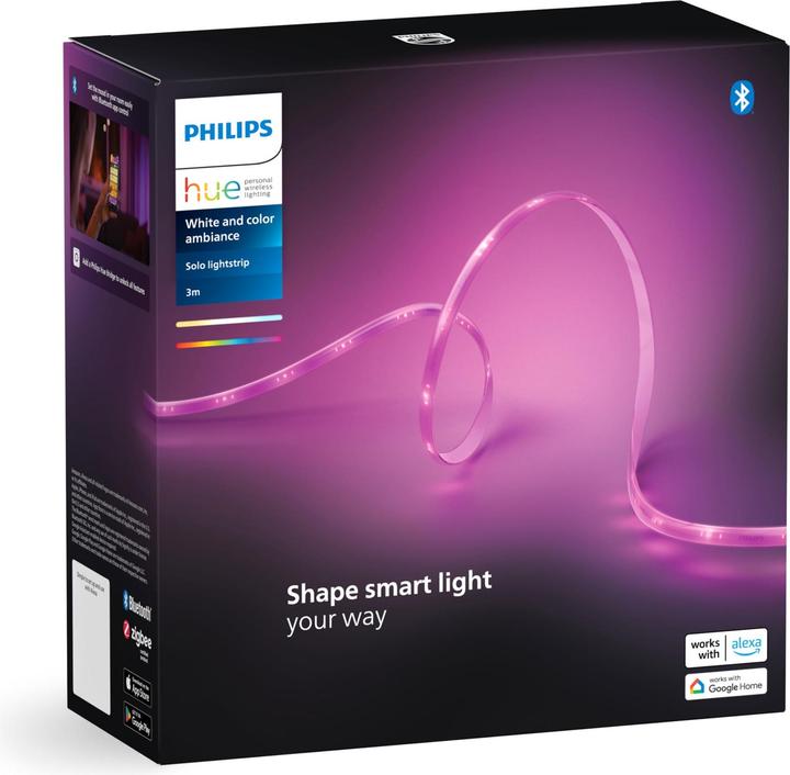 Productafbeelding Philips Hue Lightstrip Solo (RGBW, 300 cm, Interieur)