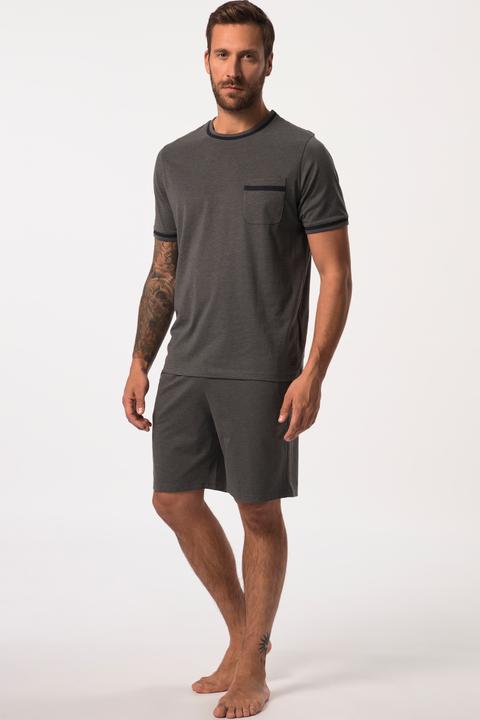 Image du produit JP1880 Pyjama en jersey chiné, deux pièces (short & T-shirt) - jusqu'au 8 XL (8XL)