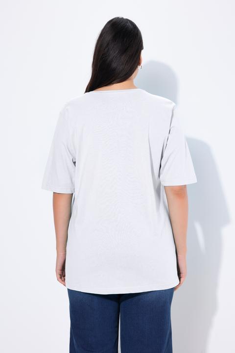 Produktbild Ulla Popken T-Shirt, Rundhalsausschnitt, Relaxed, Halbarm (42, 44)