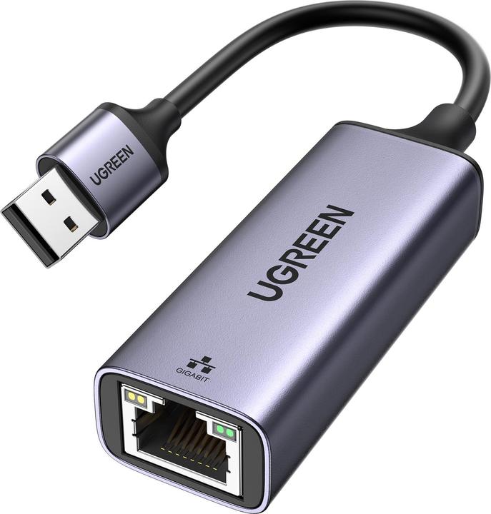 Productafbeelding Ugreen Ethernet adapter (USB, USB 3.0, RJ45 Gigabit Ethernet (1x))