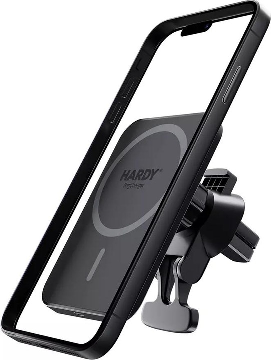 Actual product image 3MK Car charger holder wireless Hardy MagCharger 15W black