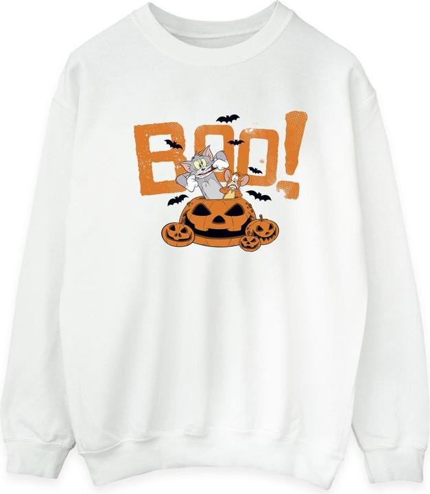 Actual product image Tom & Jerry Mens Halloween Boo! Sweatshirt (L)
