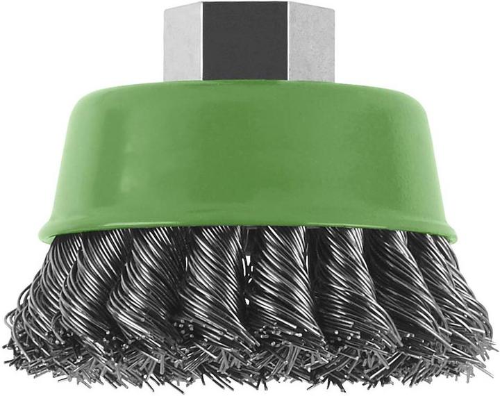 Produktbild Bosch Zubehör Topfbürste für Winkel- und Geradschleifer – Gezopfter Draht, rostfrei, 75 mm