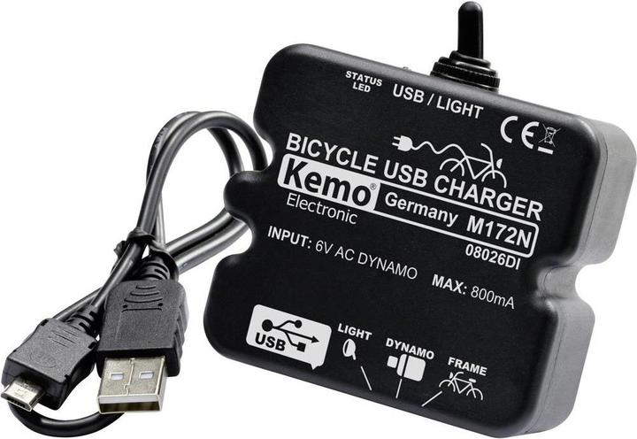 Actual product image Kemo Bicycle charge controller (5 W)