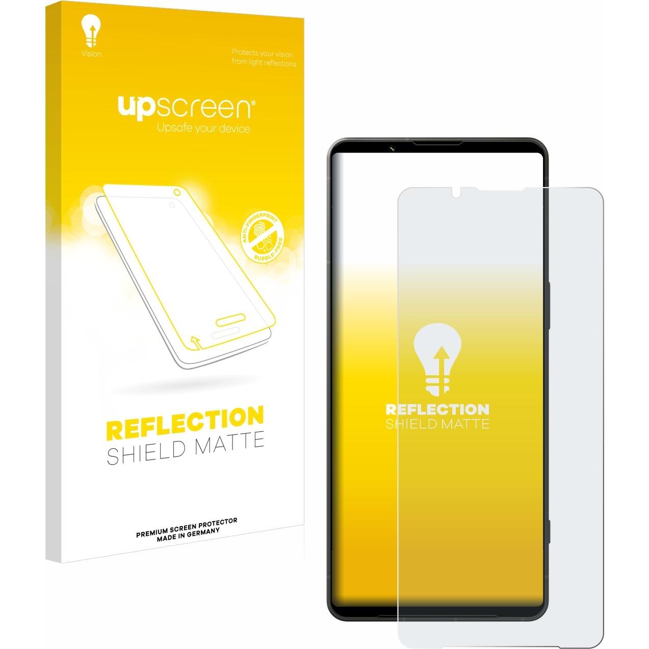 upscreen Reflection Shield Displayschutz Matt (1 Stück, Sony Xperia 1 VI), Smartphone Schutzfolie, Grau