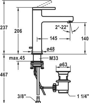 Actual product image KWC AVA 2.0 lever mixer, fixed spout
