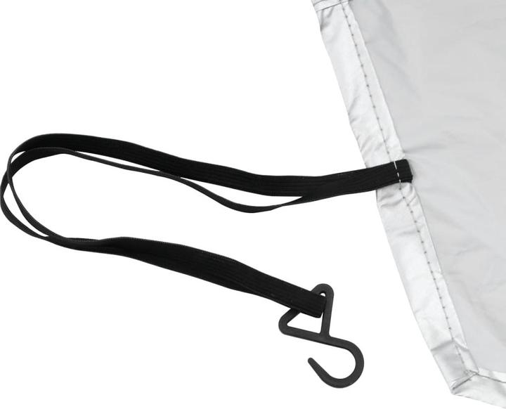 Actual product image vidaXL Car cover half garage with hook M