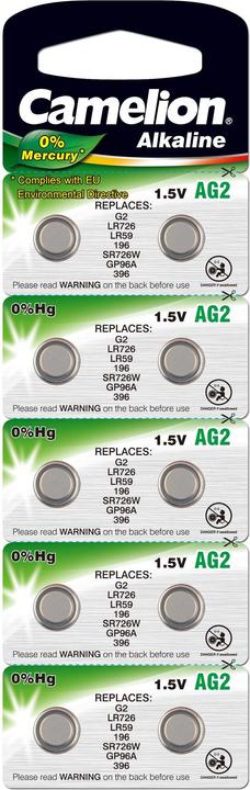 Image du produit Camelion AG4, LR66, LR626, 377 Alcaline (10 pcs, SR66, 20 mAh)