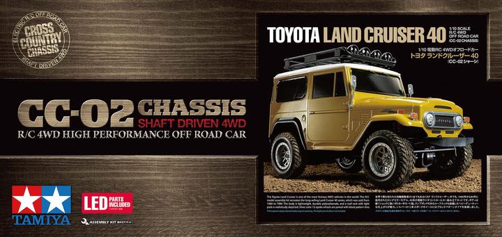 Immagine prodotto Tamiya Scaler Toyota Land Cruiser 40, CC-02, Kit, 1:10 (Kit)