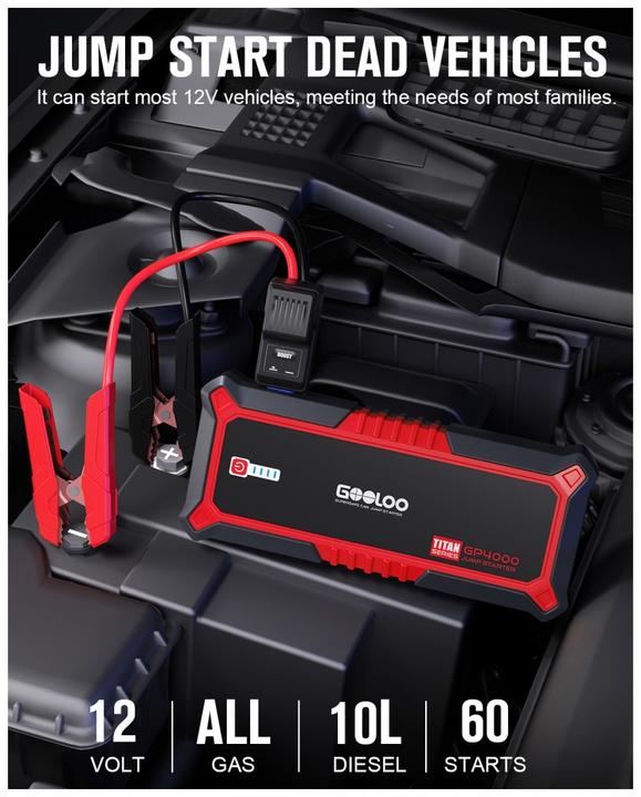 Immagine prodotto Gooloo Avviatore GP4000 (4000 A, 24000 mAh)