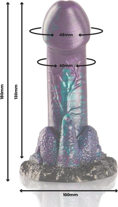 Actual product image Epic Basilisk Dildo Double Scaly Pleasure, Small Size