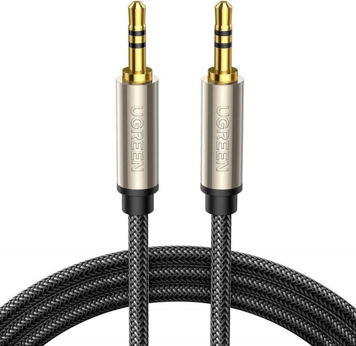 Produktbild Ugreen AV125 3.5mm jack cable 2m (grey) (2 m, 3.5mm Klinke (AUX))