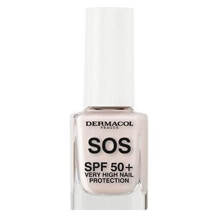 Dermacol Trasparente Smalto Per Unghie, Sos Protective Nail Polish Spf 50+ Nail Protection 11 Ml (Trasparente)