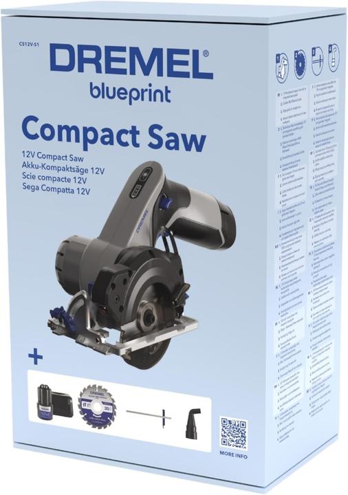 Productafbeelding Dremel Akku-Kreissäge 12V mit Laser CS12V-S1 Akku-Handkreissäge