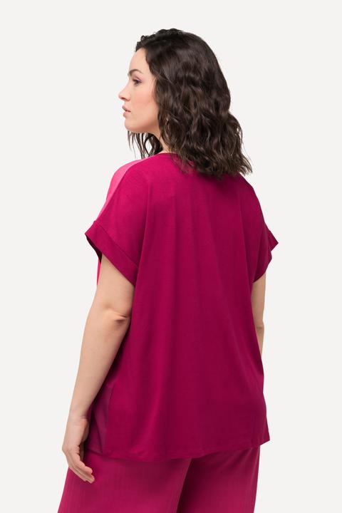Image du produit Ulla Popken Blouse oversized, encolure bateau et manches courtes (46, 48)