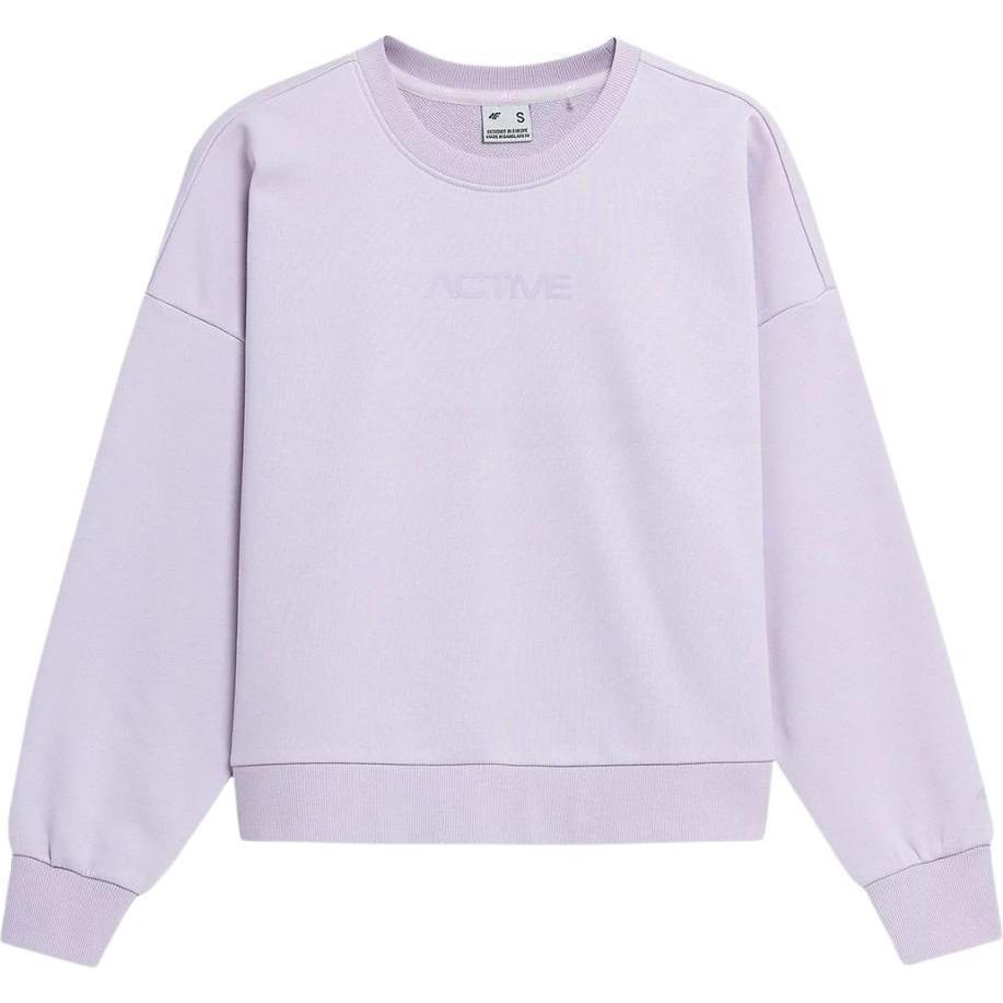 4F, Damen, Pullover, Damen Sweatshirt helllila H4L22 BLD023 52S L, Violett, (L)