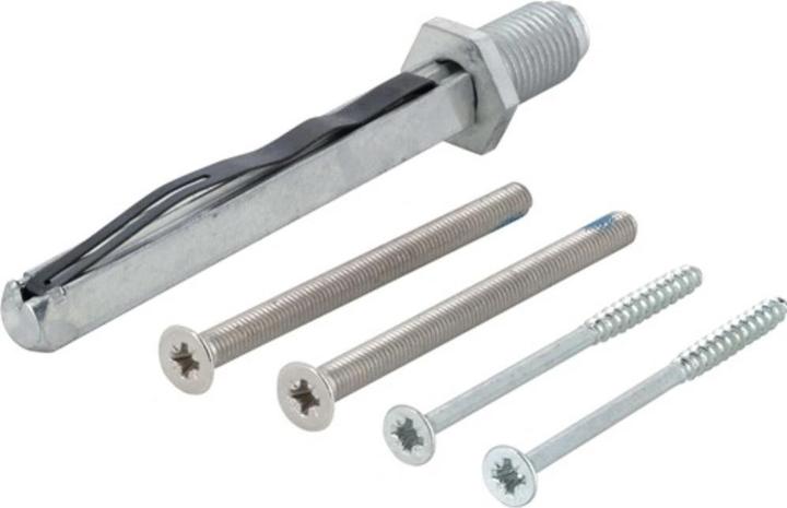 Hoppe Kit de fixation Sertos® K/G 50-55 mm M5 x 65 + 4,0 x 60 Carré 8 x 80 mm