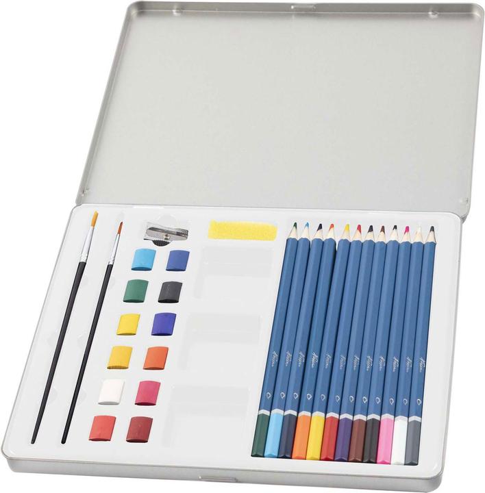 Image du produit Nassau Set d'aquarelles en boîte métallique, 28 pcs.