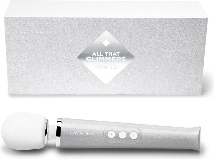 Actual product image Le Wand Petite All That Glimmers Rechargeable Vibrating Massager White