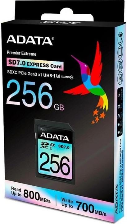 Actual product image Adata SD Card SDXC Premier Extreme (256 GB, SDXC, U3, UHS-I)
