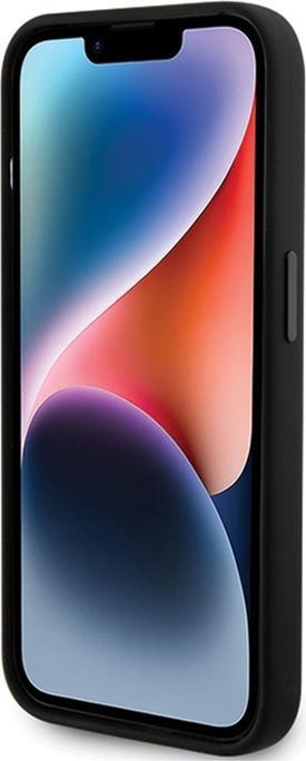 Actual product image Karl Lagerfeld KLHCP15LSMHKNPK iPhone 15 Pro 6.1" czarny/black Silicone Ikonik Metal Pin (Apple iPhone 15 Pro)