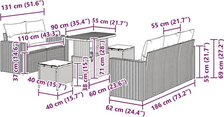 Produktbild vidaXL Leonard