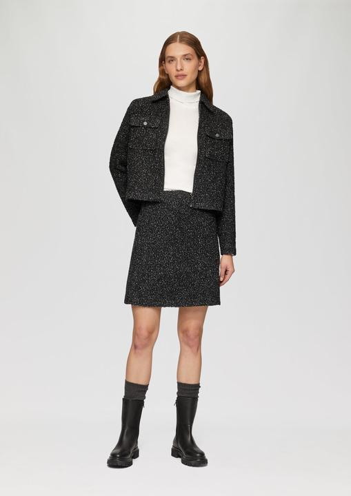 Immagine prodotto S.Oliver Indoor-Jacke Kurze Boucléjacke mit aufgesetzten Taschen (44)