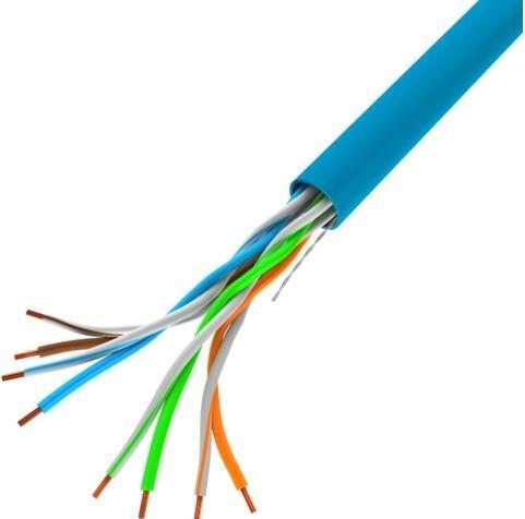 Actual product image Lanberg LCU5-10CC-0305-B Network cable 305 m Cat5e U/UTP (UTP) Blue (U/UTP, CAT5e, 305 m)