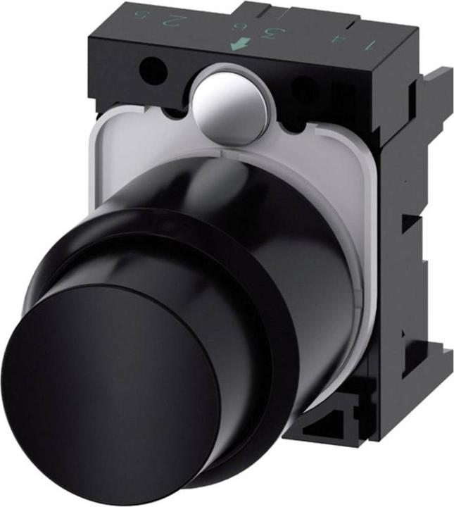 Produktbild Siemens Pushbutton, compact, 22mm, black